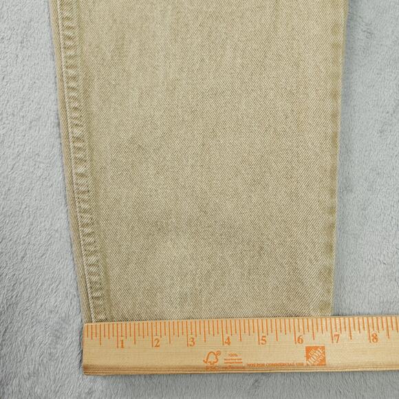 Vintage Levis 550 Orange Tab Jeans Mens 35x32* Relaxed Fit Tapered 90s USA Tan - Picture 16 of 16